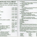 Terminy polowań 2012