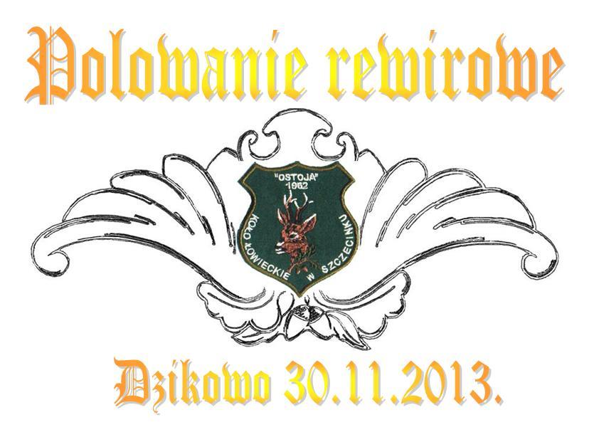 Polowanie zbiorowe „Dzikowo” 30.11.2013.