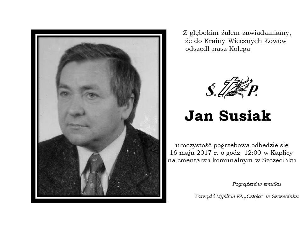 Ostatnie pożegnanie kol. Jana Susiaka